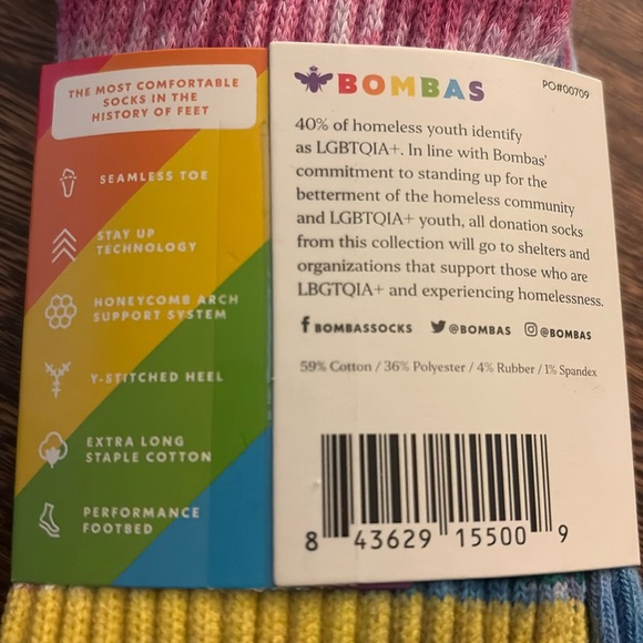 Bombas Pride Tie-Dye Calf Socks - Picture 3 of 4